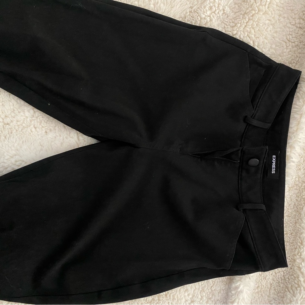 Black flare pants